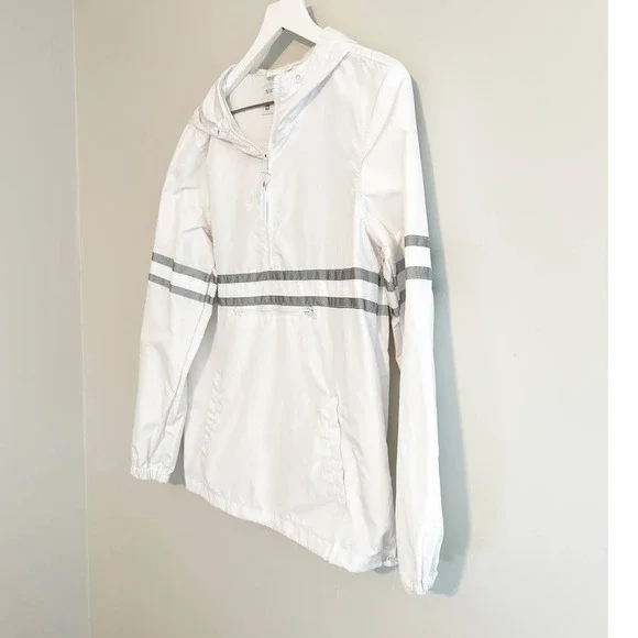 Ninth Hall Milas White & Reflective Striped Anorak Jacket - Picture 3 of 5